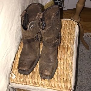 Frye boots. Worn in but can be fixed up!